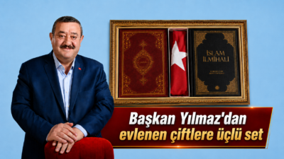 Kelkit Belediye Başkanı Ünal Yılmaz, ilçede yeni evlenen çiftlere düğün