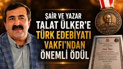 Gümüşhane’nin yetiştirdiği önemli şair ve yazarlarından Talat Ülker, Türk edebiyatına