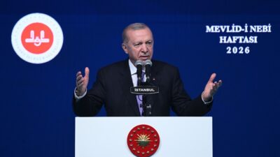 Cumhurbaşkanı Recep Tayyip Erdoğan, Haliç Kongre Merkezi’nde düzenlenen Mevlid-i Nebi