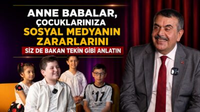 “Öğrenciler Soruyor” programında bir öğrencinin Milli Eğitim Bakanı Yusuf Tekin’e