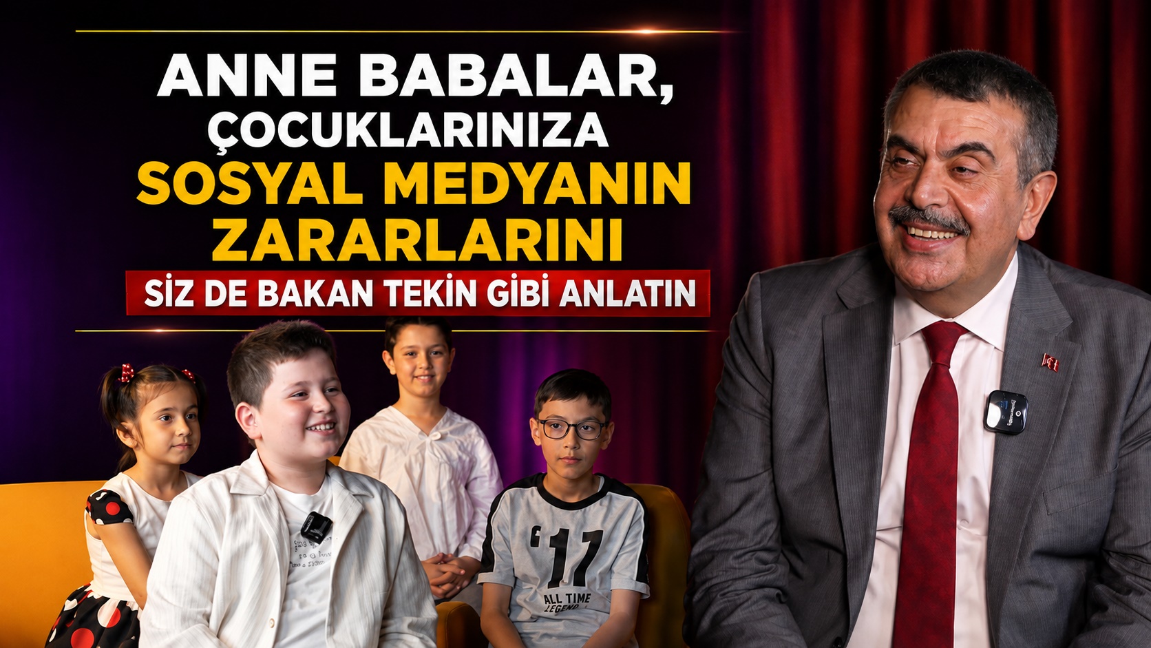 “Öğrenciler Soruyor” programında bir öğrencinin Milli Eğitim Bakanı Yusuf Tekin’e