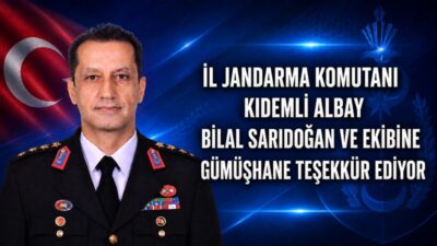 Gümüşhane İl Jandarma Komutanlığı ekipleri tarafından 22 Temmuz-5 Ağustos tarihleri