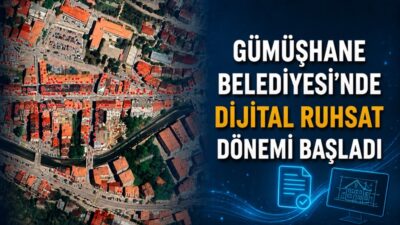 Gümüşhane Belediyesi, Kent Rehberi altyapısına entegre edilen “Harita Tabanlı Ruhsat