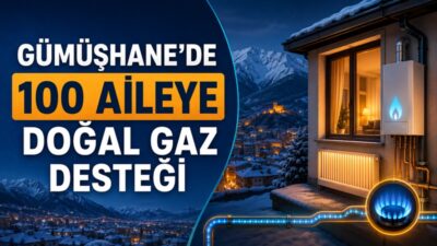 Gümüşhane Belediyesi, ihtiyaç sahibi ailelerin doğal gaza geçişini sağlamak amacıyla