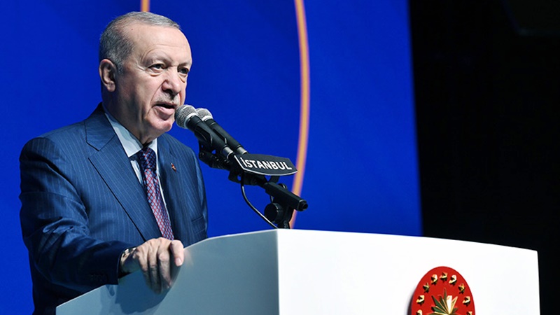 Cumhurbaşkanı Recep Tayyip Erdoğan, Haliç Kongre Merkezi’nde düzenlenen “Şehit Yakınları,