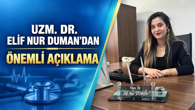 Gümüşhane İl Sağlık Müdürlüğü Halk Sağlığı Uzmanı Uzm.Dr. Elif Nur
