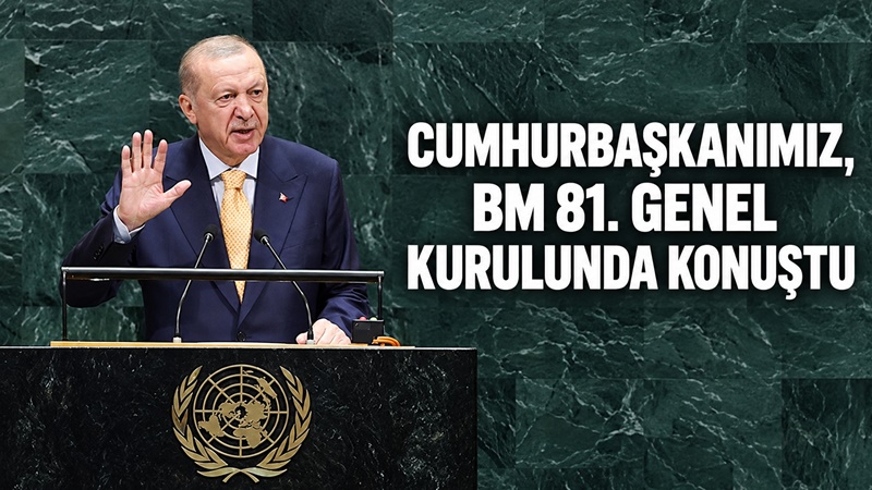 Cumhurbaşkanı Recep Tayyip Erdoğan, ABD’nin New York şehrinde Birleşmiş Milletler