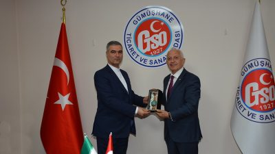 İran İslam Cumhuriyeti Trabzon Başkonsolosu Hossein Khosravi, Gümüşhane Ticaret ve